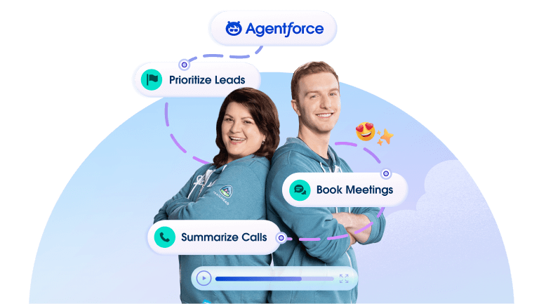 Agentforce Sales AI demo interface